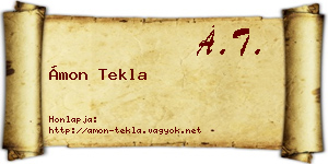 Ámon Tekla névjegykártya